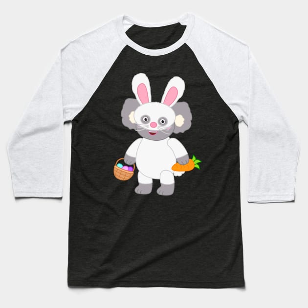 Kevin Koala - Easter Bunny Costume Baseball T-Shirt by Dinos Friends